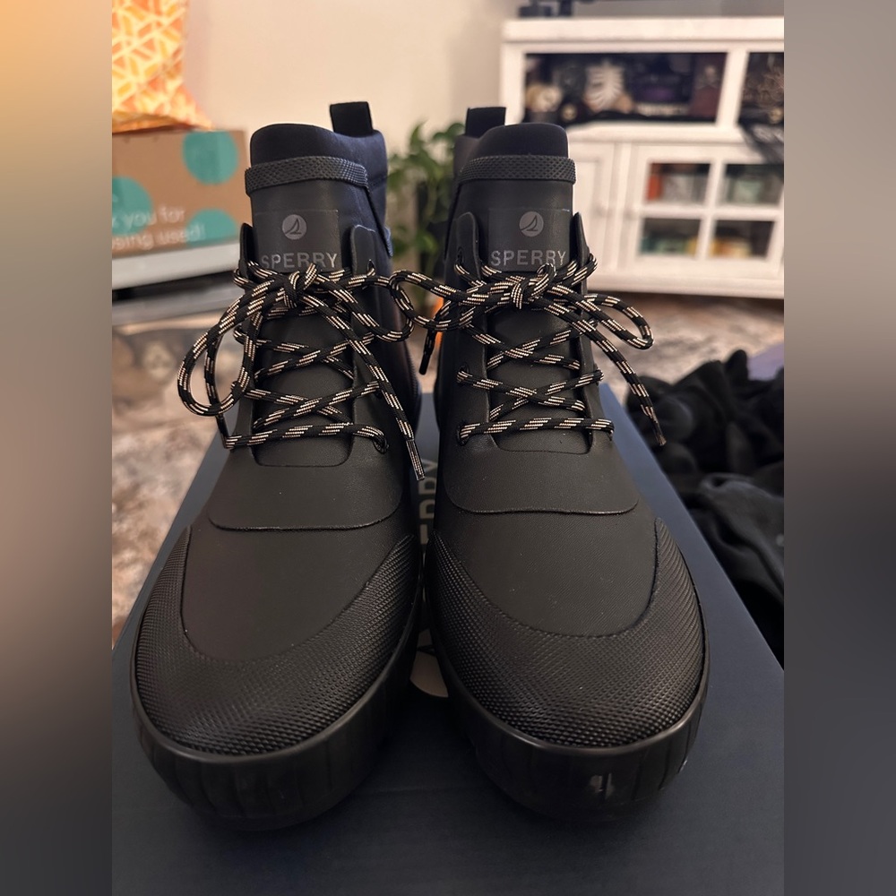 Sperry Women’s Black Rain Boots